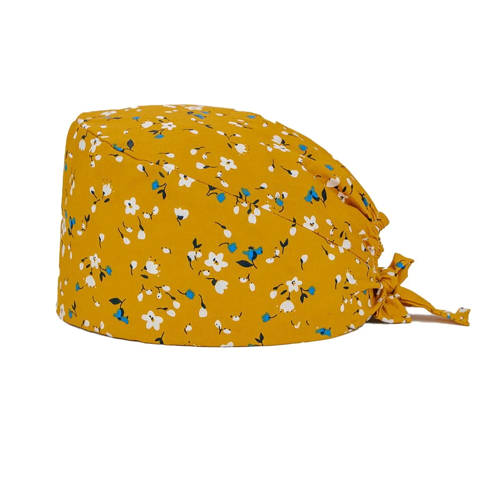 bonnet de bloc en tissu jaune