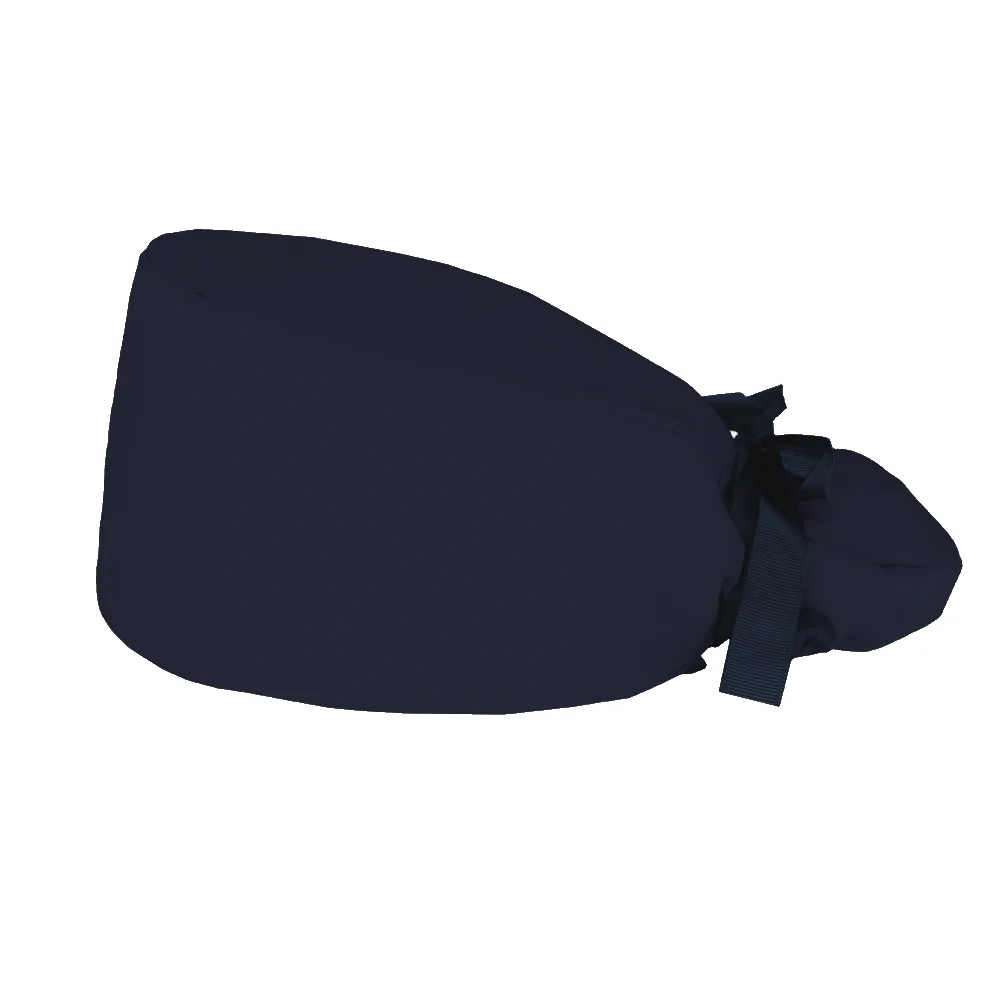 Calot cheveux longs PONYTAIL - Bleu uni