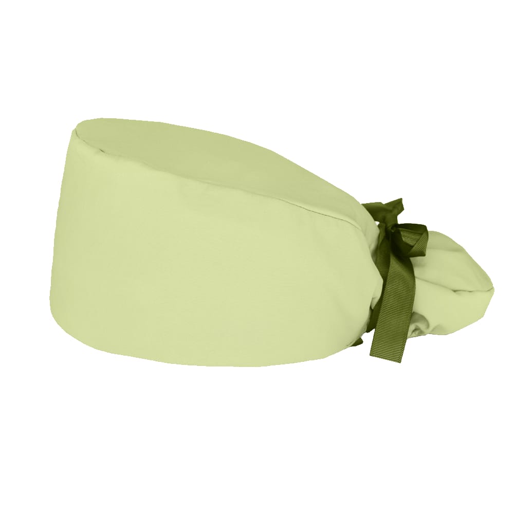 Calot cheveux longs PONYTAIL - Vert uni