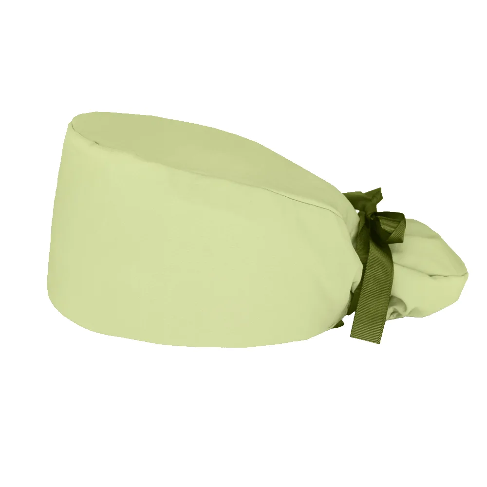 Calot cheveux longs PONYTAIL - Vert uni